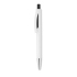 Push button pen with white bar - černá