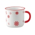 Christmas vintage mug - červená