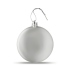 Flat Christmas bauble - stříbrná