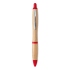 Kuličkové pero ABS bambus - červená