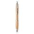 Kuličkové pero ABS bambus - matná stříbrná